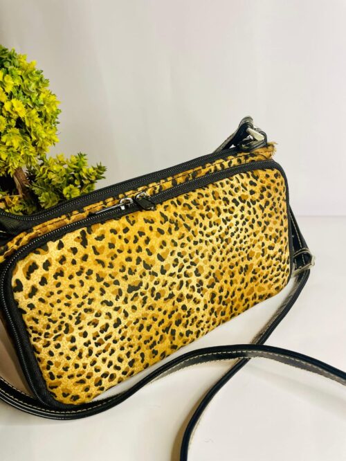 Leopard Compass Kitty Shoulder Bag