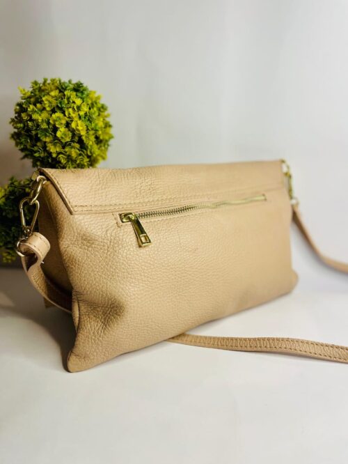 Celine Beige Leather Blade Shoulder Bag